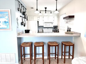 Townhome, 1 Bedroom | Private kitchen | Fridge, oven, coffee/tea maker, toaster - Island Cottage 1 Bedroom Townhouse by RedAwning (Navarre)