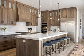 House, Multiple Bedrooms | Private kitchen | Fridge, oven, coffee/tea maker, toaster - Harvest Haven 9 Bedroom Home (St. George)