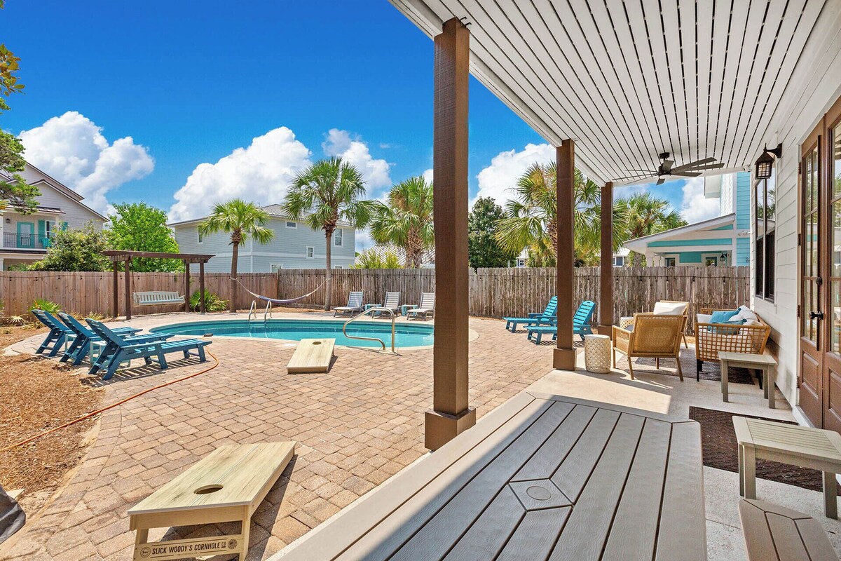 Photo 21 of Take It Easy - Pet-Friendly Destin Vacation Home, Golf Cart, Heated Pool!