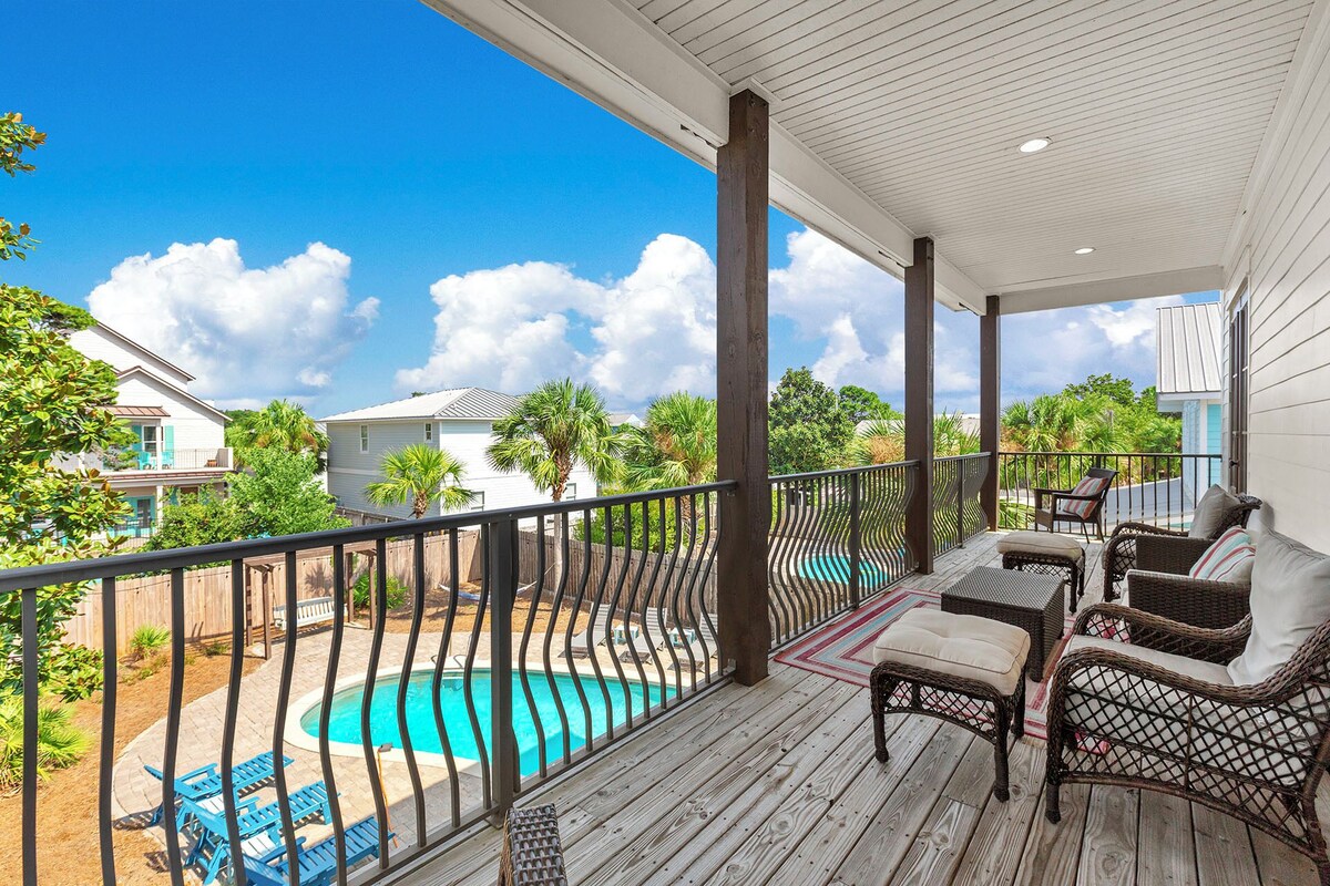 Photo 16 of Take It Easy - Pet-Friendly Destin Vacation Home, Golf Cart, Heated Pool!