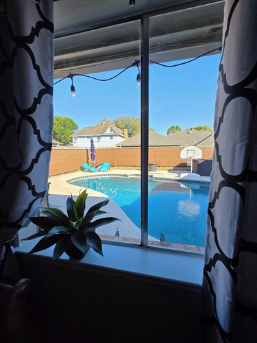 Centrally located WITH a pool and hot tub!