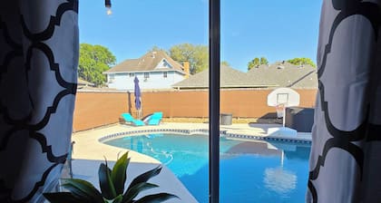 Centrally located WITH a pool and hot tub!