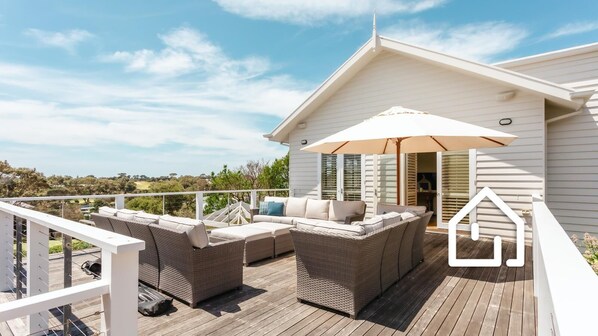 Terrace/patio - Clovelly of Portsea - Heated Pool & Spa Luxury (Portsea)