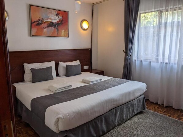 1 makuuhuone, silitysrauta/-lauta, Wi-Fi, vuodevaatteet