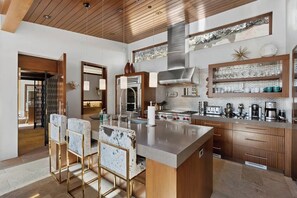 Fridge, microwave, oven, stovetop - Aspen Estate | Hot Tub, Game Room & Mountain Views (Aspen)