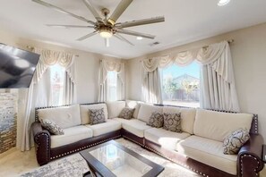 TV, fireplace - King Beds Castle | Air Hockey | Room TVs | Firepit (Chico)