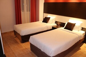 Standard Double or Twin Room, Private Bathroom | Minibar, laptop workspace, blackout drapes, free WiFi