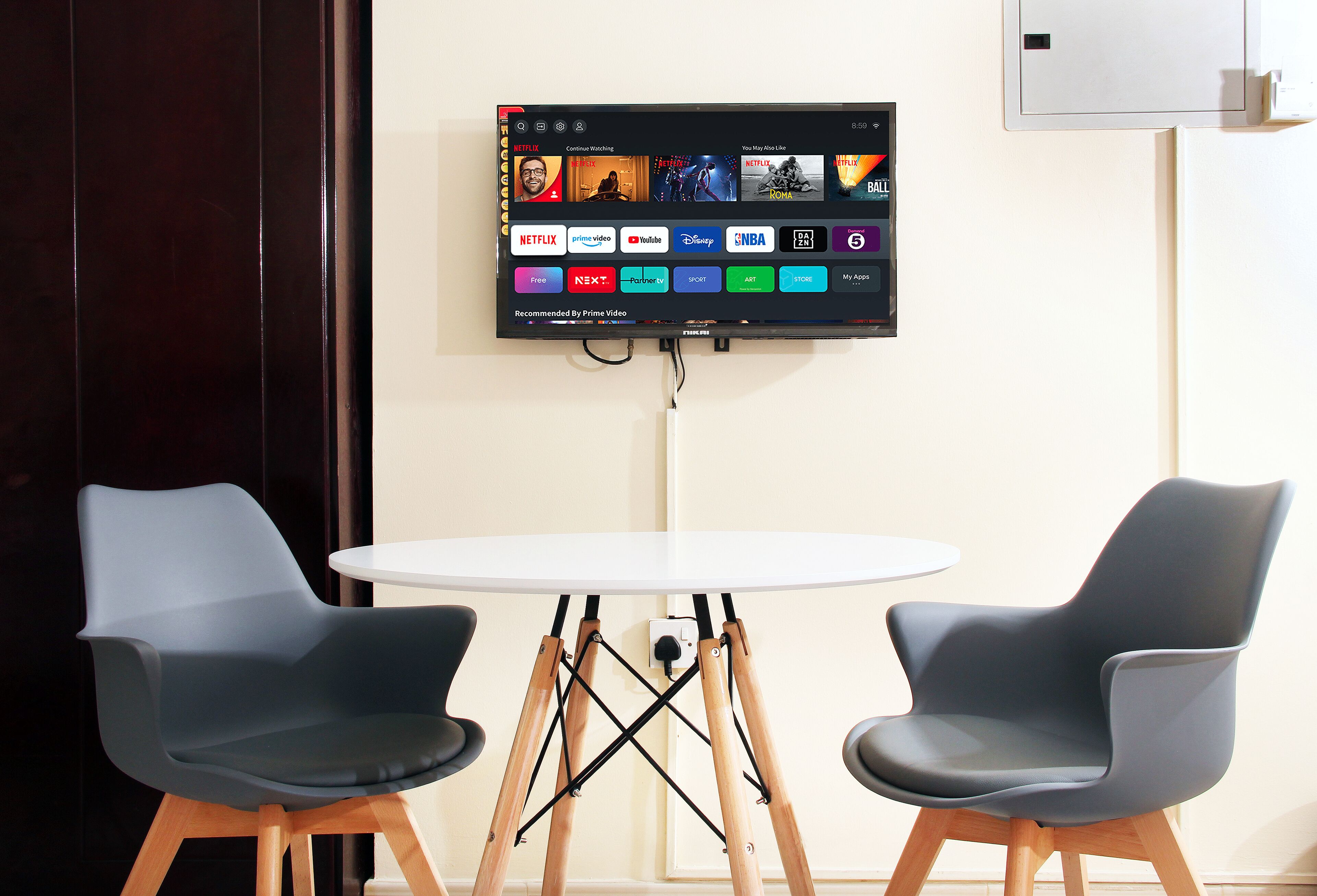 Televisión, monitor de computadora, impresora