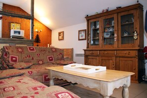 Living area - Appartement AU Centre DU Village DES Rousses (Les Rousses)