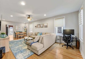 TV, stereo, offices - Beach St Bliss -  3BR Family House - Beach Block (Sea Bright)