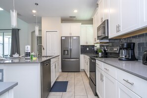 Microwave, oven, stovetop, dishwasher