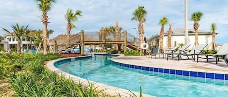 A heated pool