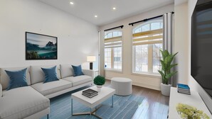 Living room - Spacious Family Haven: Modern 4-bedroom Luxury Home (Brampton)