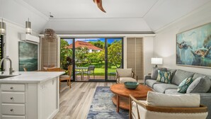 Living area - Remodeled #56,  AC, grnd flr end unit, ideal location! (Koloa)