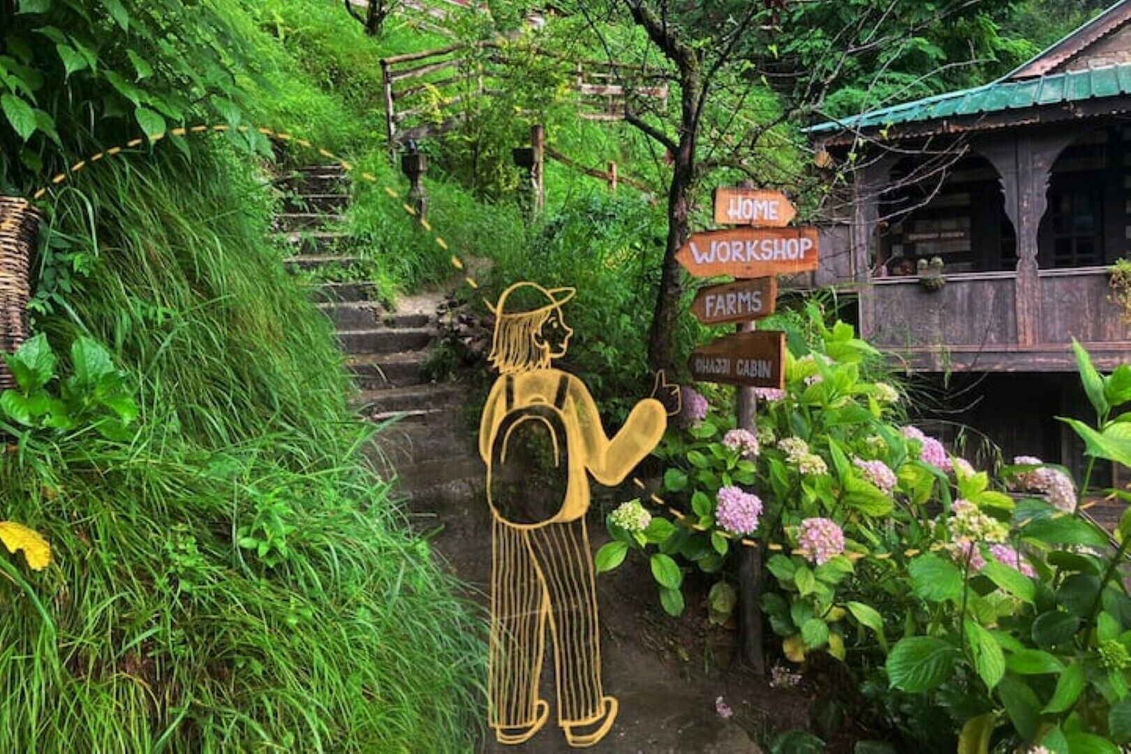 Enceinte de l’hébergement