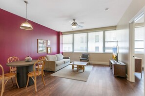 TV - Southern Charm: Elegant 1BR Condo with BBQ Area (New Orleans)