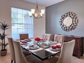 Dining - Cozy Family Friendly Pool Home with Game Room- (Davenport)