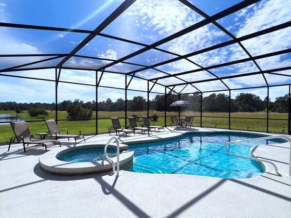 Una piscina climatizada