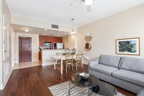 TV - French Quarter Tranquility: Stylish 1BR Condo with Poolside Escape (New Orleans)