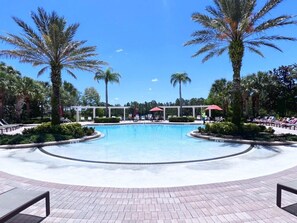 A heated pool