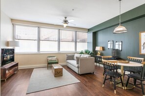 TV - French Quarter Fantasy: Elegant 1BR Condo with Poolside Luxury (New Orleans)