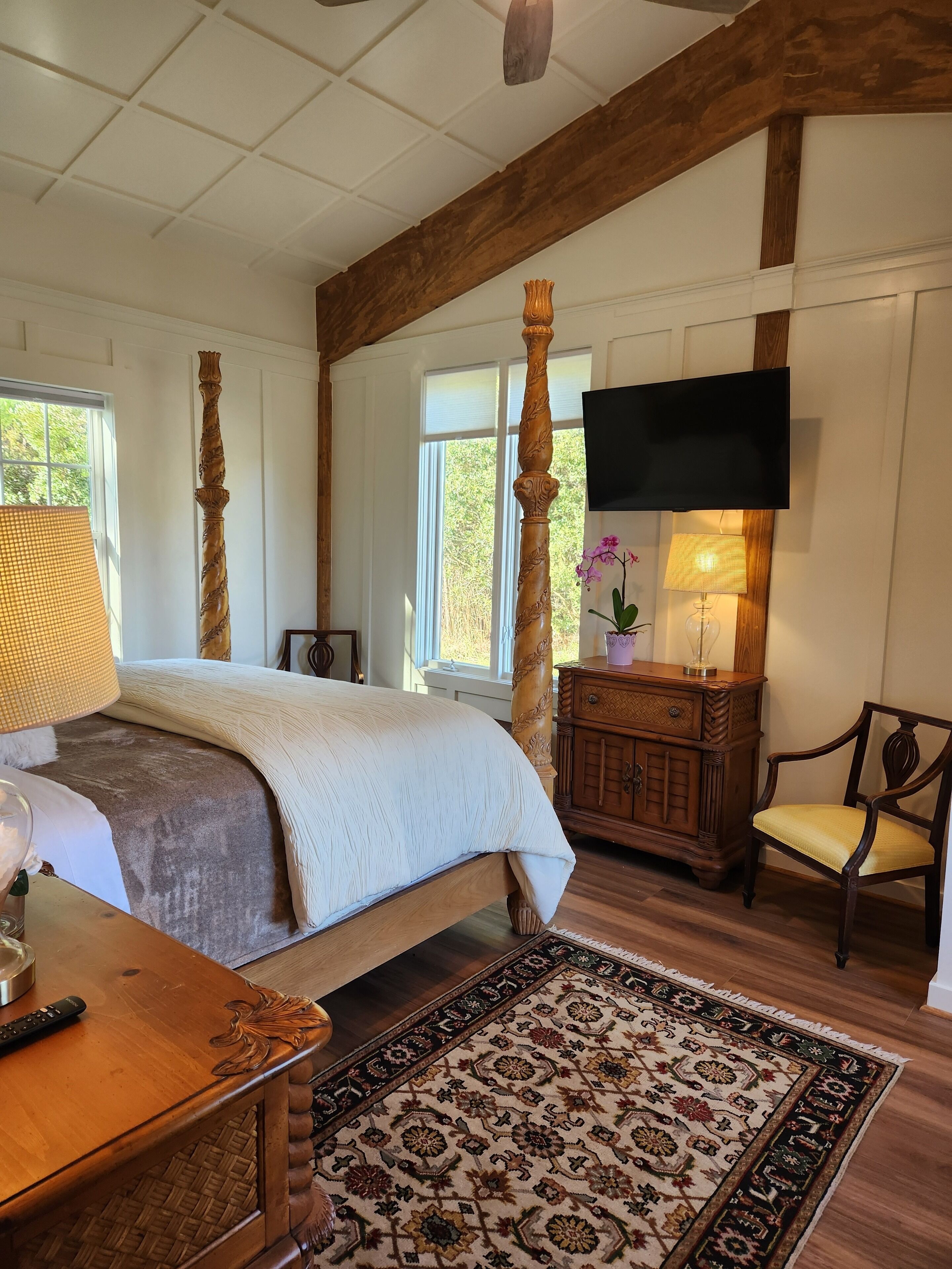 2 makuuhuonetta, silitysrauta/-lauta, ilmainen Wi-Fi, vuodevaatteet