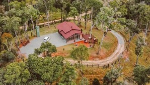 Recanto dos Pássaros na Serra em Rancho Queimado com Piscina Aquecida | 外觀
