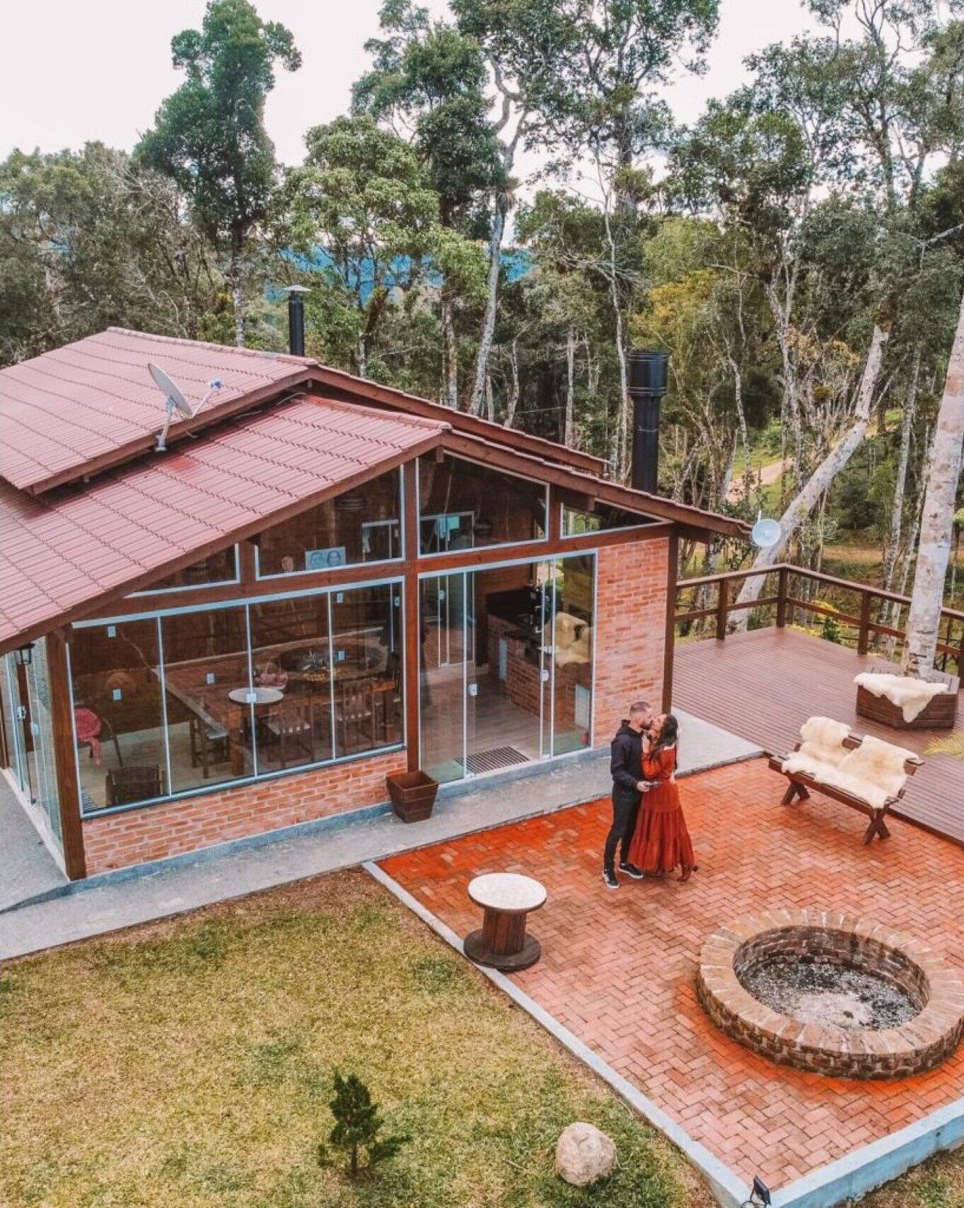 Recanto dos Pássaros na Serra em Rancho Queimado com Piscina Aquecida | Áreas de la propiedad