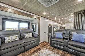 Interior - Cozy 2-Guest RV on Nature Farm (Pine Grove)