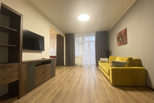 Departamento, vista a la ciudad | Área de sala de estar