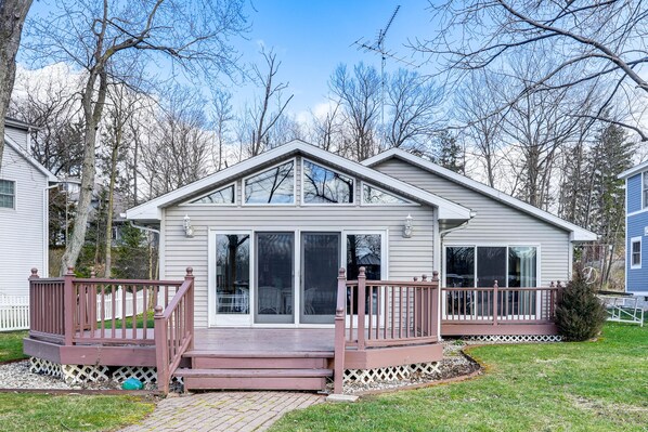 Exterior - House on Paw Paw Lake w/ Private Dock! (Watervliet)