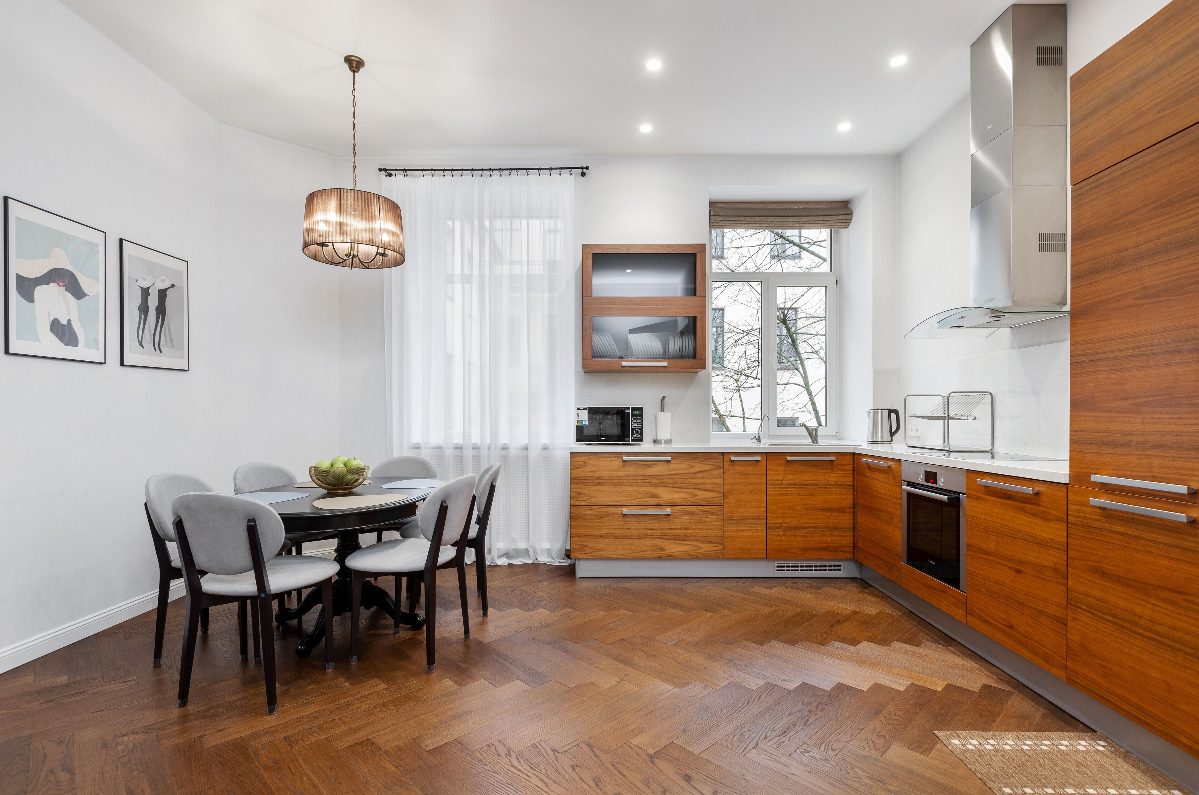 Apartemen, 3 kamar tidur, pemandangan kota | Dapur pribadi