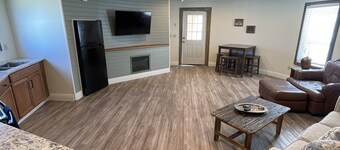 Cozy Grain Bin Retreat on a Mini Farm.