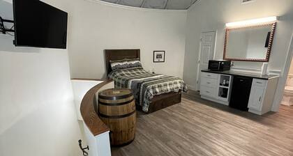Cozy Grain Bin Room Retreat on a Working Mini Farm