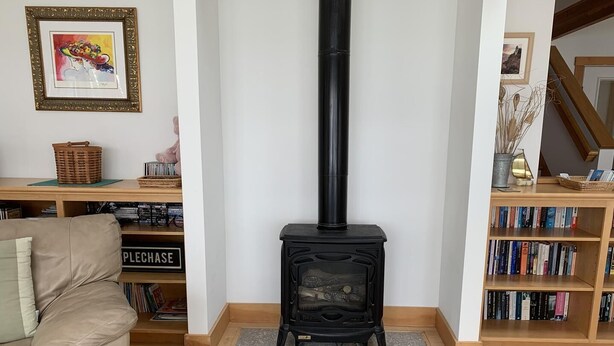 House, Multiple Beds, Fireplace (Grey Ledge) | Living area - Grey Ledge (Deer Isle)
