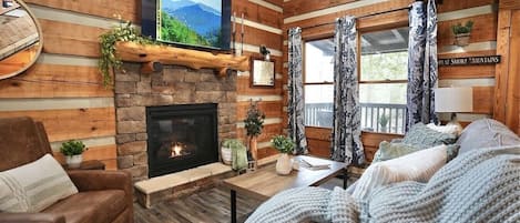 Smart TV, fireplace, video games, foosball