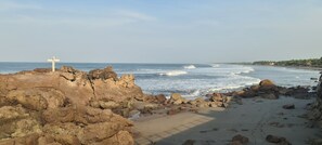 Accommodatie ligt op het strand