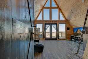 Interior - New! Mountain Top A-Frame cabin, The Triangles-Gorgeous View, Hot Tub! (Stanton)