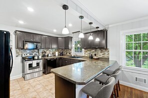 Fridge, microwave, dishwasher, toaster - 3BR Cherrydale Retreat Pet-Friendly Near Downtown (Greenville)