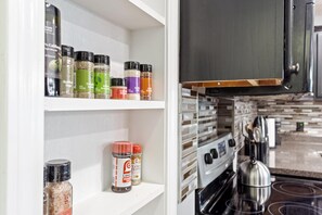 Fridge, microwave, dishwasher, toaster