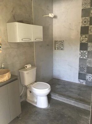 Shower - #1 Newly built modern beach loft with pool (Chuburna Puerto)