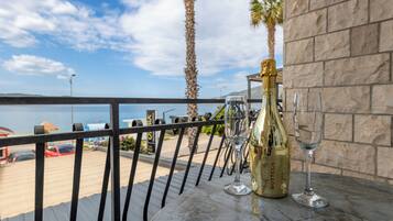Comfort Quadruple Room, Sea View | Terrace/patio