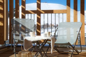 Outdoor dining - Appartement grand standing, ski aux pieds (Alpe d'Huez)
