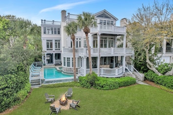 Aerial View of Front Lawn