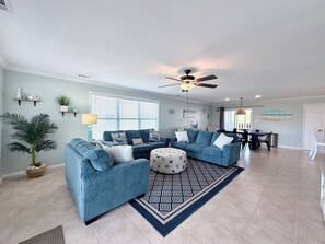 Smart TV - Ocean Views in Surf City!
Steps to the beach! Game Room! Fenced Yard! (Surf City)