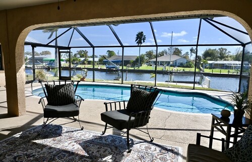 Spacious Waterfront Home 3BR 2BA  Heated Pool  Boat Dock & Fishing