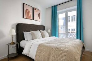 2 slaapkamers, een strijkplank/strijkijzer, wifi, beddengoed