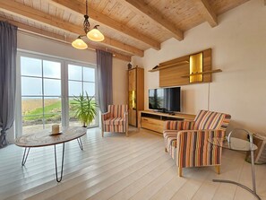 Televisión y chimenea 