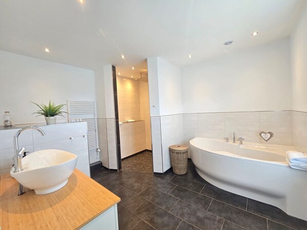 Regadera, secadora de cabello, jabón 