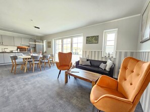 TV, stereo - Ferienhaus Golfkate Birdie - Willkommen in Unserem Brandneuen Ferienhaus am Deich! (Hagermarsch)